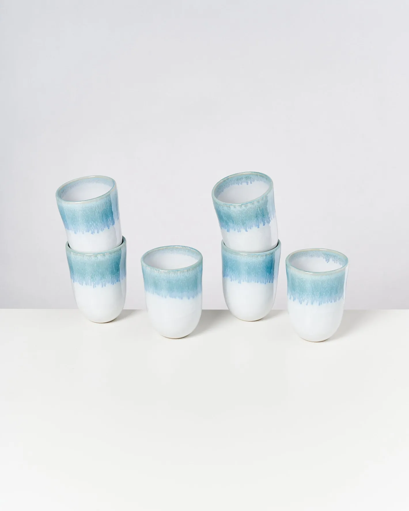 Motel a Miio Große Becher|Becher-Sets^Alcachofra - Set Of 6 Cups Big Greenblue