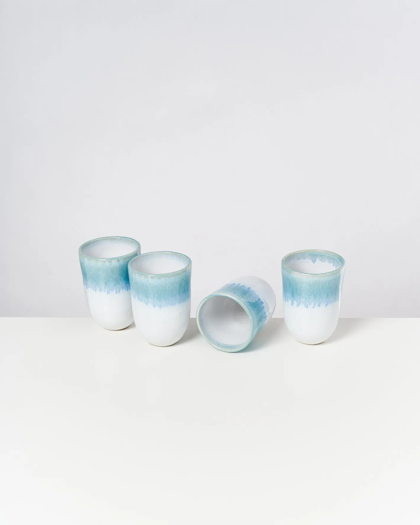 Motel a Miio Große Becher|Becher-Sets^Alcachofra - Set Of 4 Cups Big Greenblue
