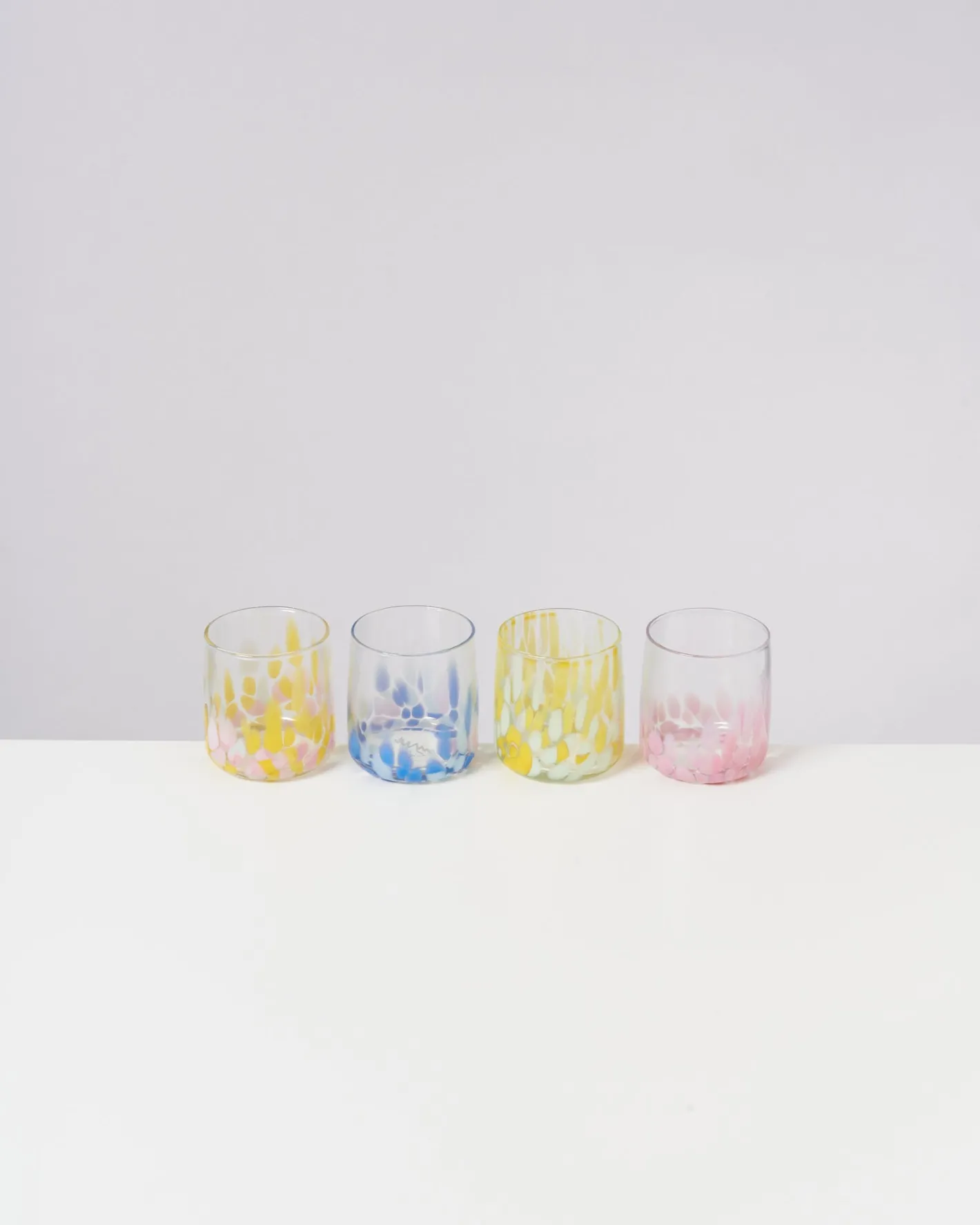 Motel a Miio Kleine Gläser^Alegria - Glass Small Big Drops Pink