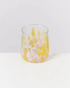 Motel a Miio Kleine Gläser^Alegria - Glass Small Big Drops Pink Yellow
