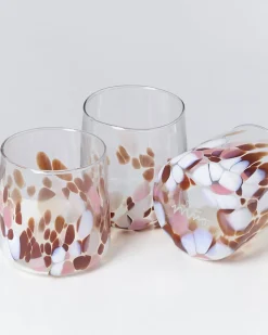 Motel a Miio Kleine Gläser^Alegria - Glass Small Big Drops Amber Pink