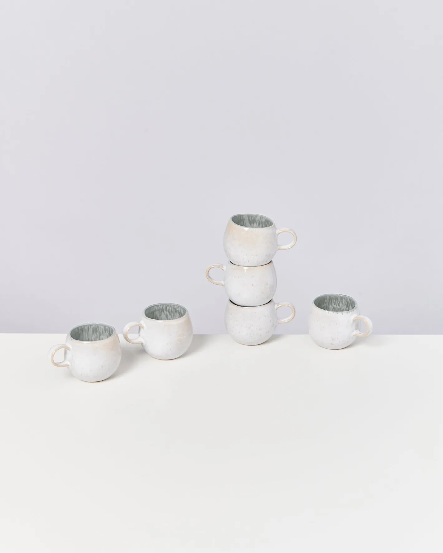 Motel a Miio Tassen-Sets^Areia - Set Of 6 Espressomugs Grey