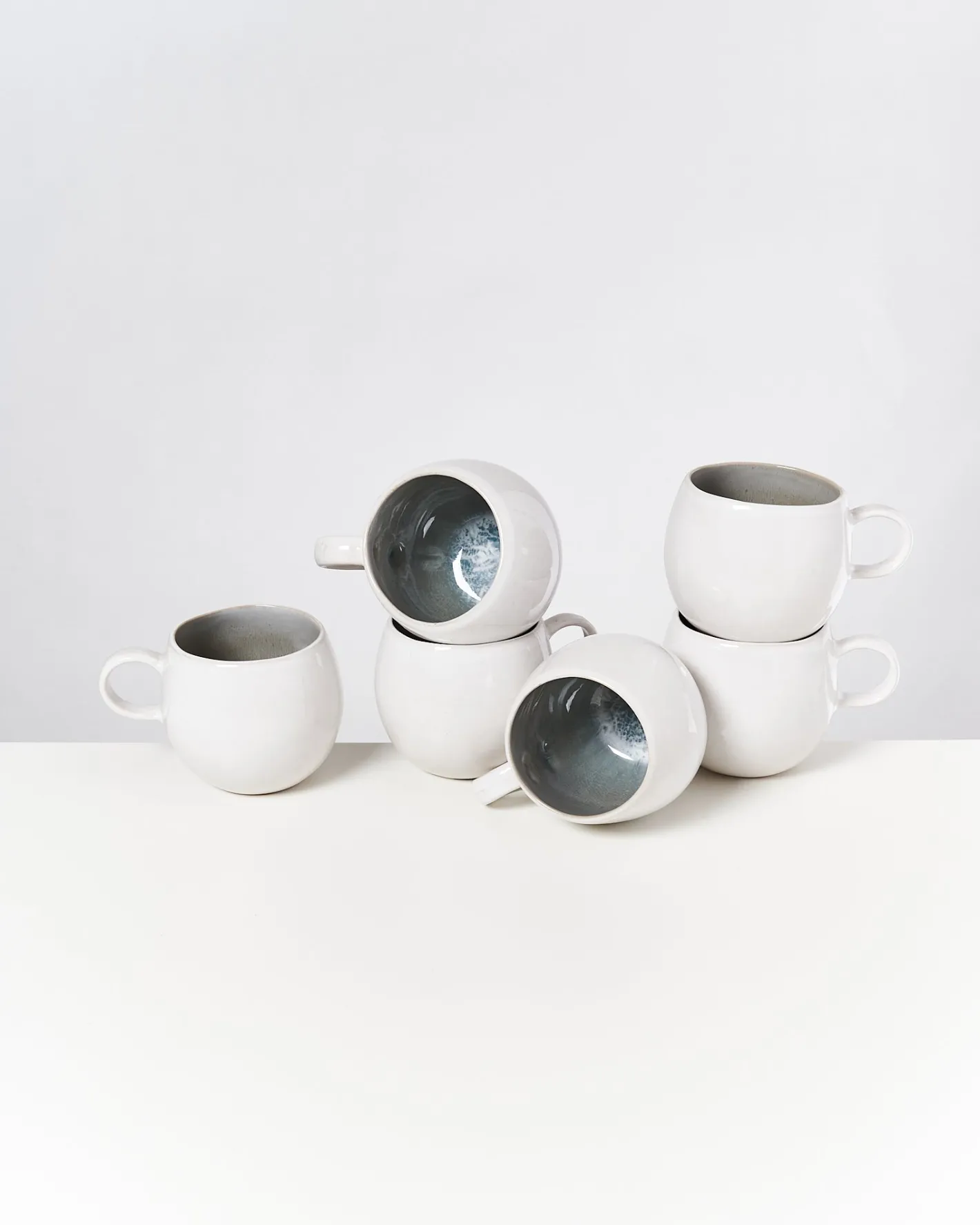 Motel a Miio Tassen-Sets^Areia - Set Of 6 Mugs Big Grey