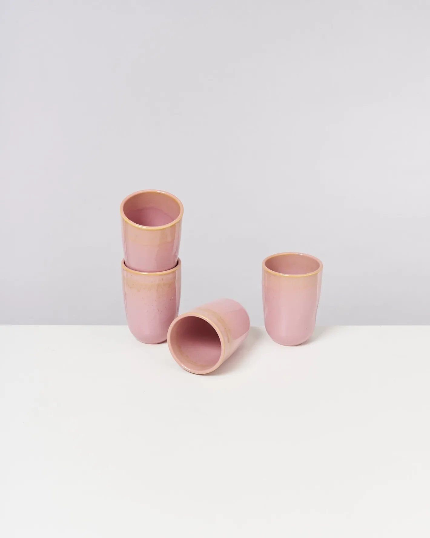 Motel a Miio Große Becher|Becher-Sets^Copa Alto - Set Of 4 Cups Big Yellow Rosé