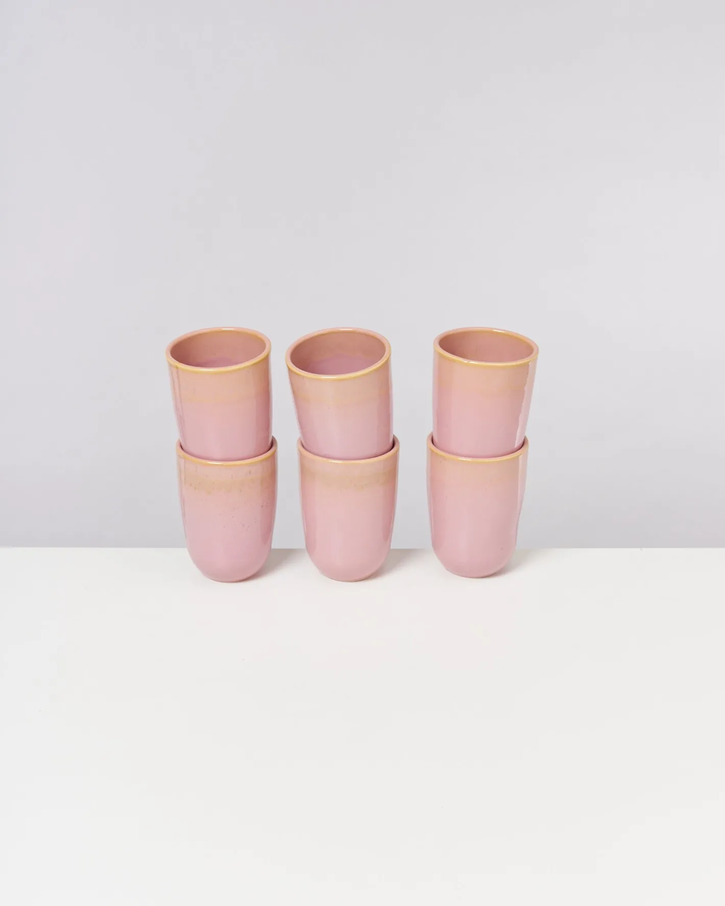 Motel a Miio Große Becher|Becher-Sets^Copa Alto - Set Of 6 Cups Big Yellow Rose