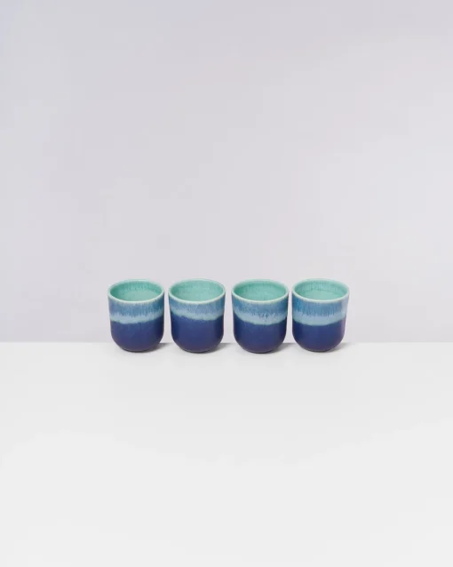 Motel a Miio Becher-Sets^Copa Alto - Set Of 4 Cups Small Turquoise