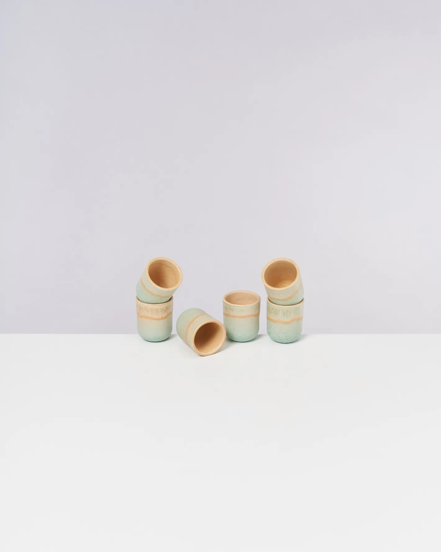 Motel a Miio Becher-Sets^Copa Alto - Set Of 6 Espressocups Pastel Mint