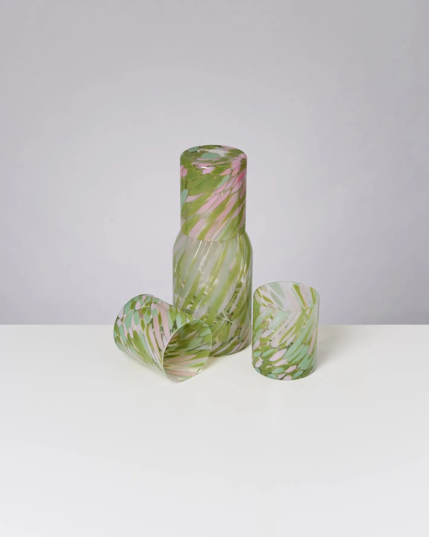 Motel a Miio Glaskaraffen^Joia - Decanter Drops Green Pink