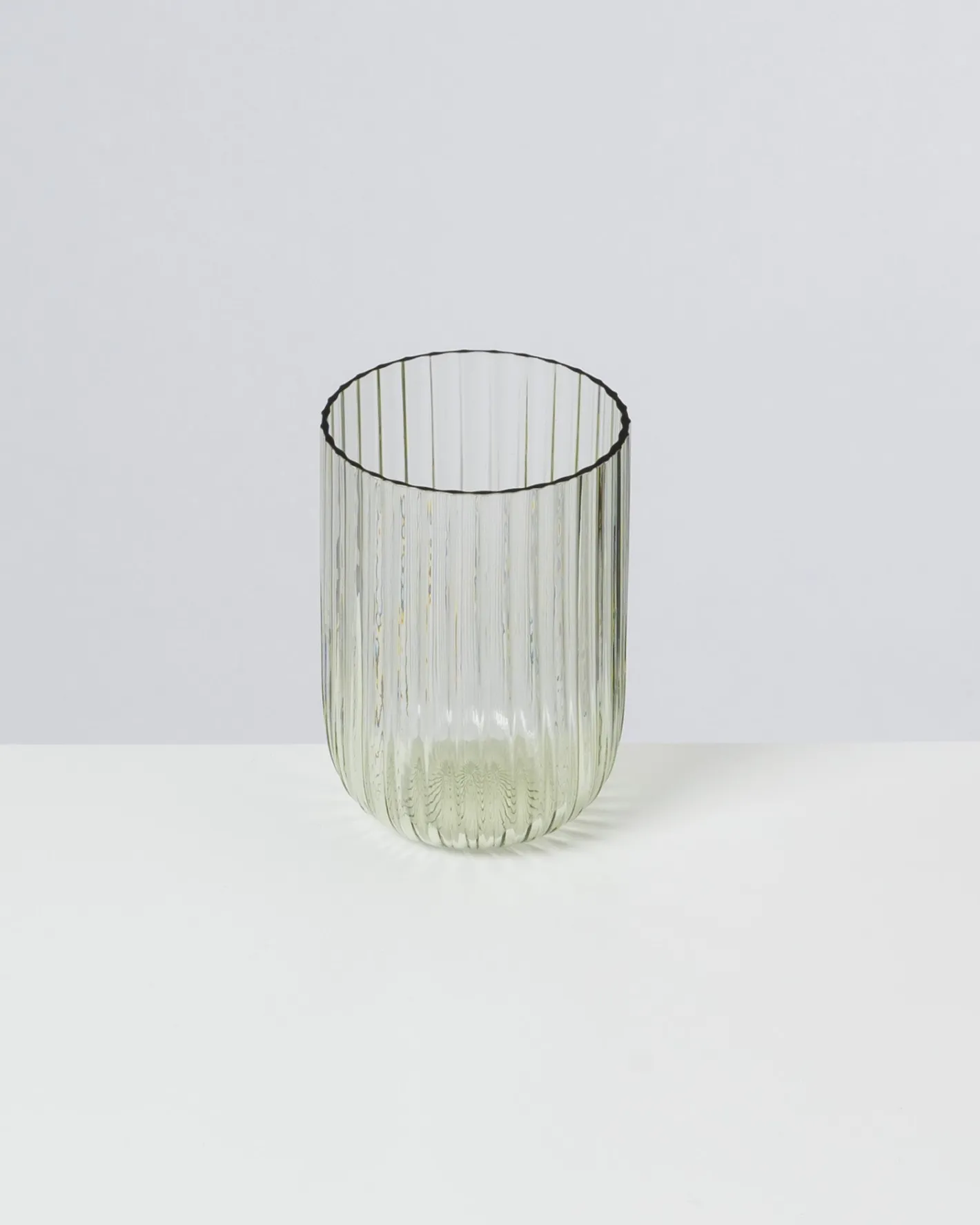 Motel a Miio Große Gläser^Joia - Glas Riffled Emerald