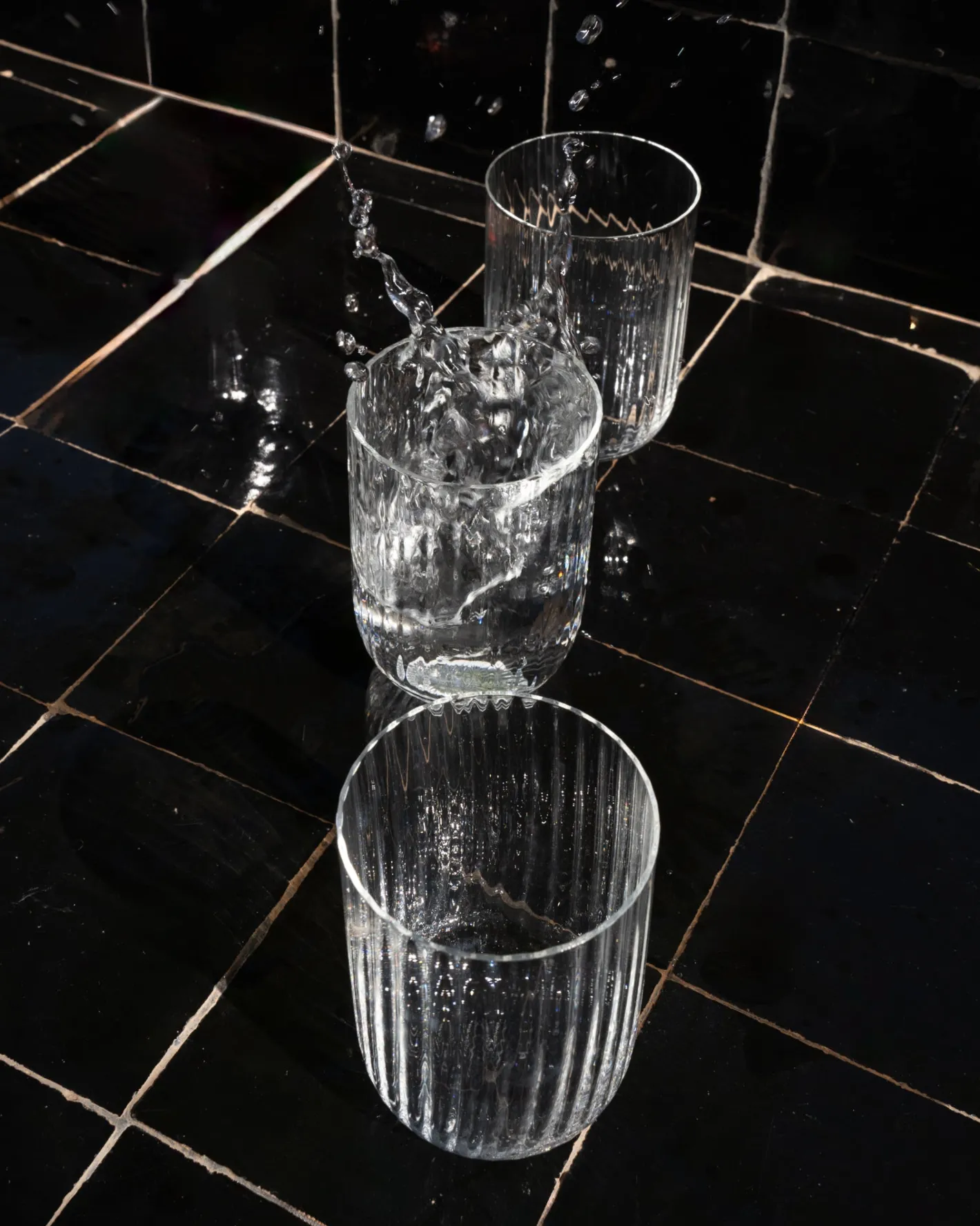 Motel a Miio Große Gläser^Joia - Glass Riffled Classic