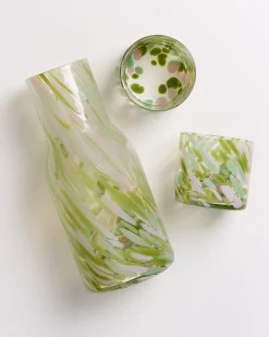 Motel a Miio Kleine Gläser^Joia - Glass Small Drops Green Pink