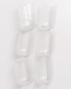 Motel a Miio Große Gläser|Gläser Sets %^Joia - Set Of 6 Glasses Riffled Classic
