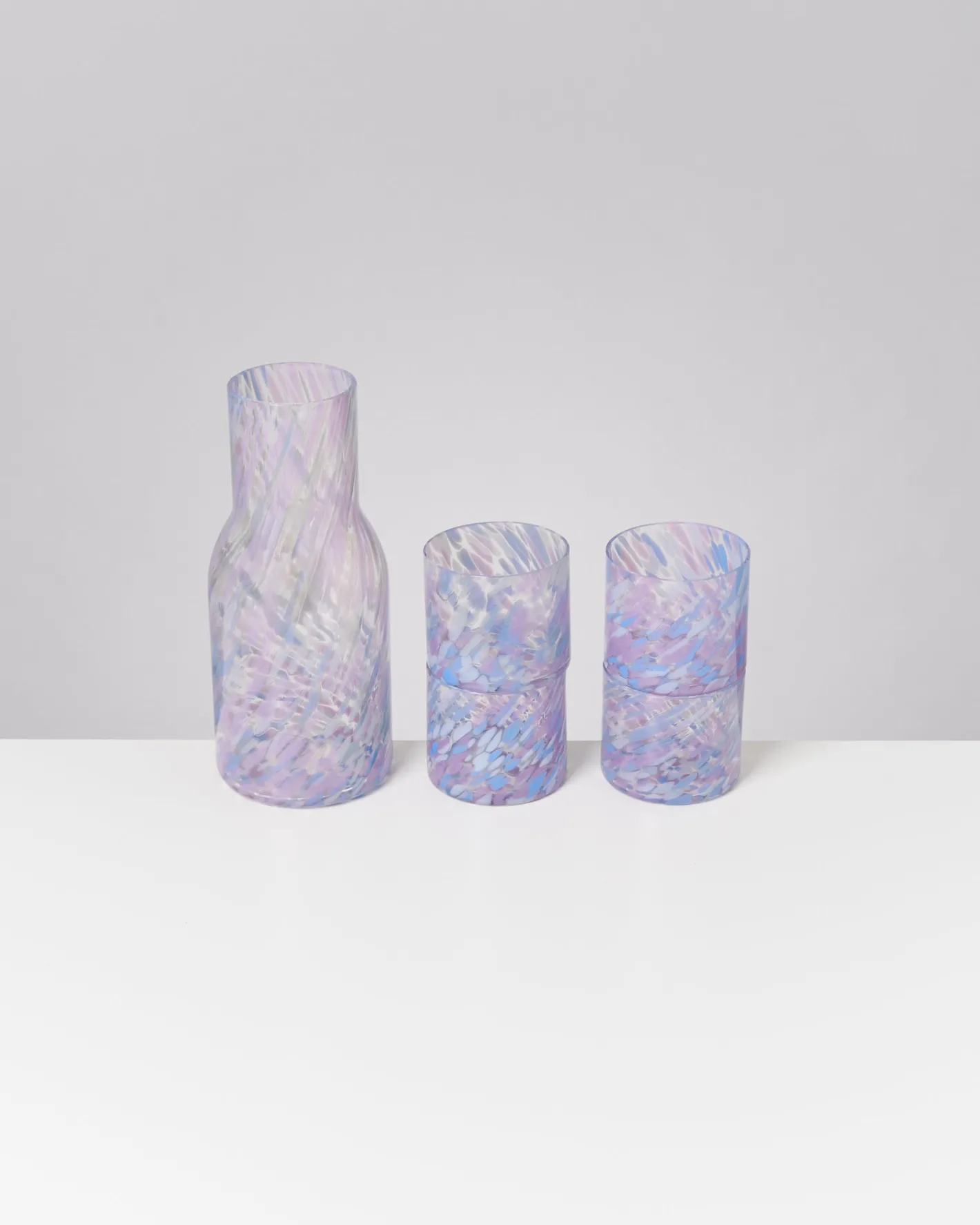 Motel a Miio Glaskaraffen^Joia Drops - Set Of 5 Pieces Small Blue Lilac