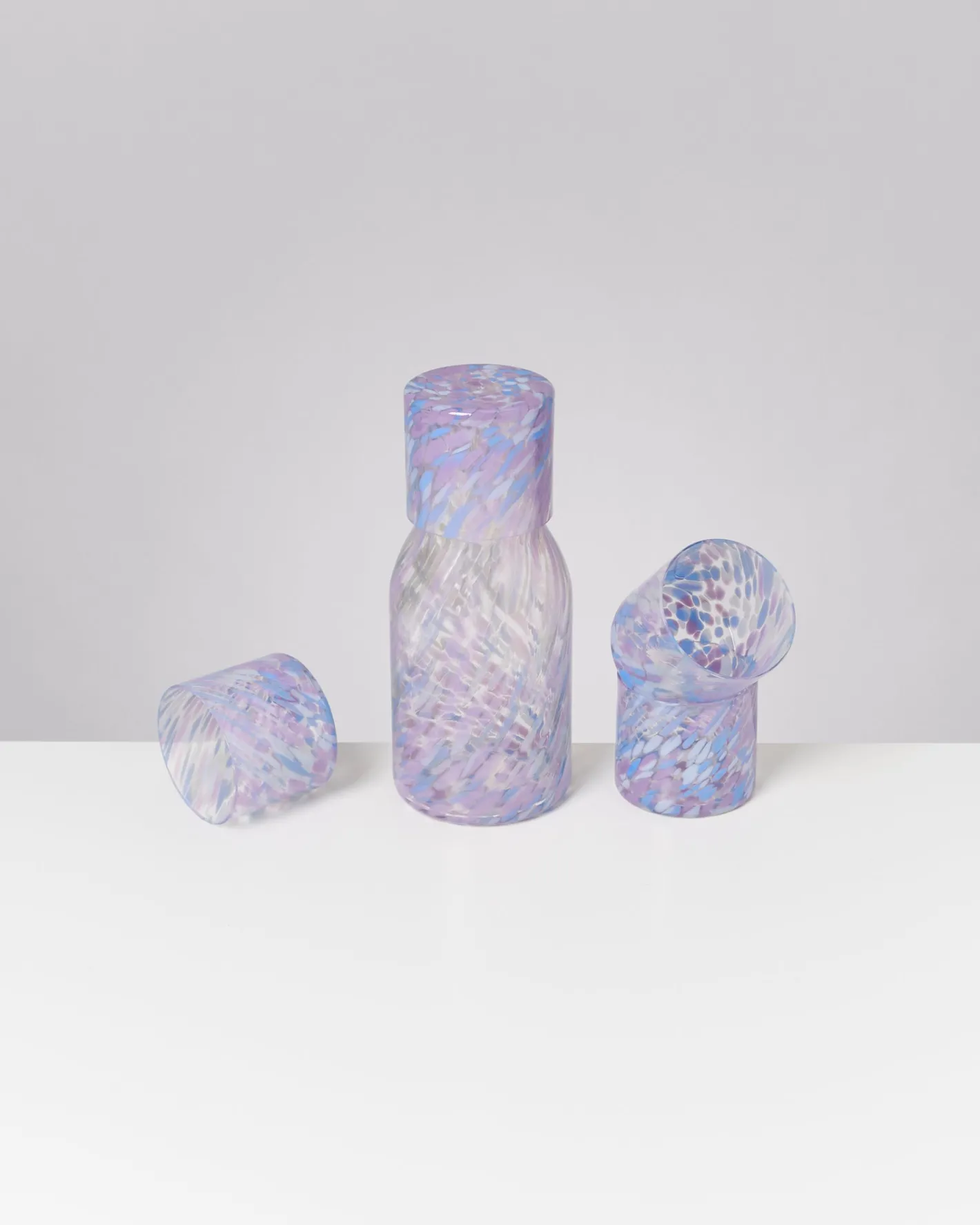 Motel a Miio Glaskaraffen^Joia Drops - Set Of 5 Pieces Small Blue Lilac