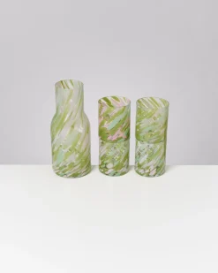 Motel a Miio Glaskaraffen^Joia Drops - Set Of 5 Pieces Big Green Pink