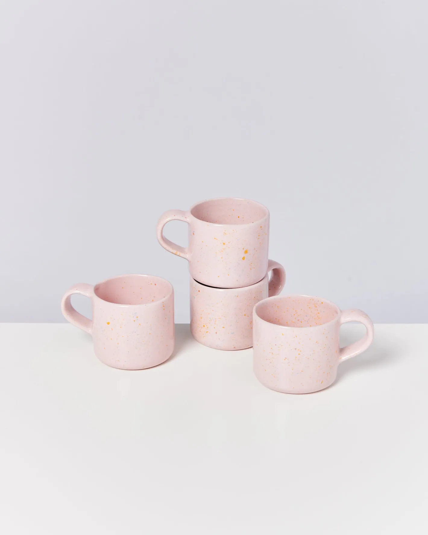 Motel a Miio Tassen-Sets^Nódoa - Set Of 4 Mugs Pink Speckles