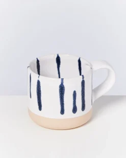 Motel a Miio Tassen-Sets^Nódoa - Set Of 6 Mugs White Blue