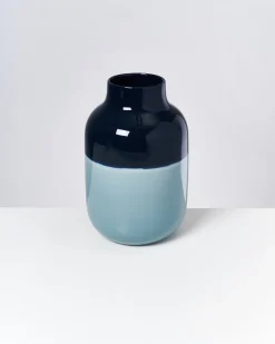 Motel a Miio Große Vasen^Nuno Vase L - Navy Lightblue
