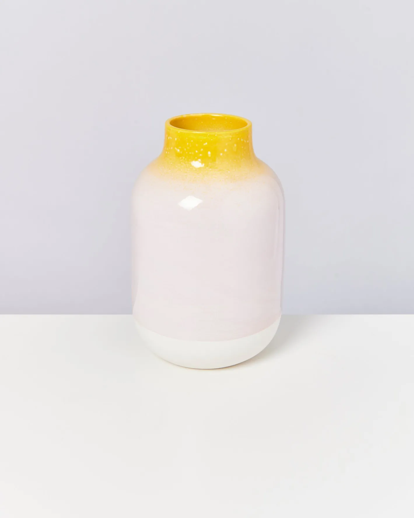 Motel a Miio Große Vasen^Nuno Vase L - Yellow Rose Speckled