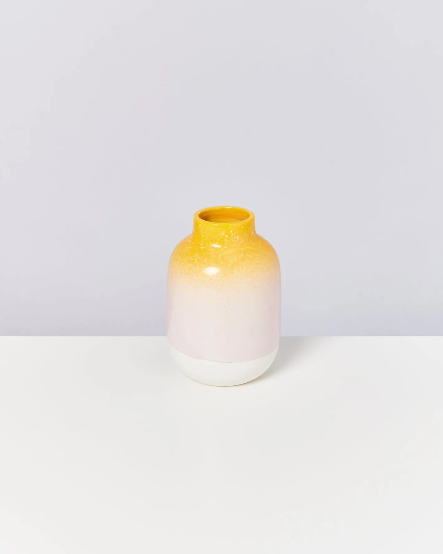 Motel a Miio Mittlere Vasen^Nuno Vase M - Yellow Rose Speckled