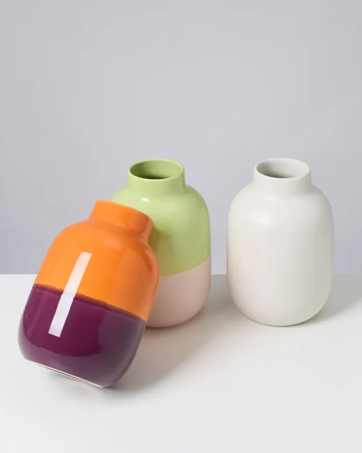 Motel a Miio Mittlere Vasen^Nuno Vase M Orange Darklilac