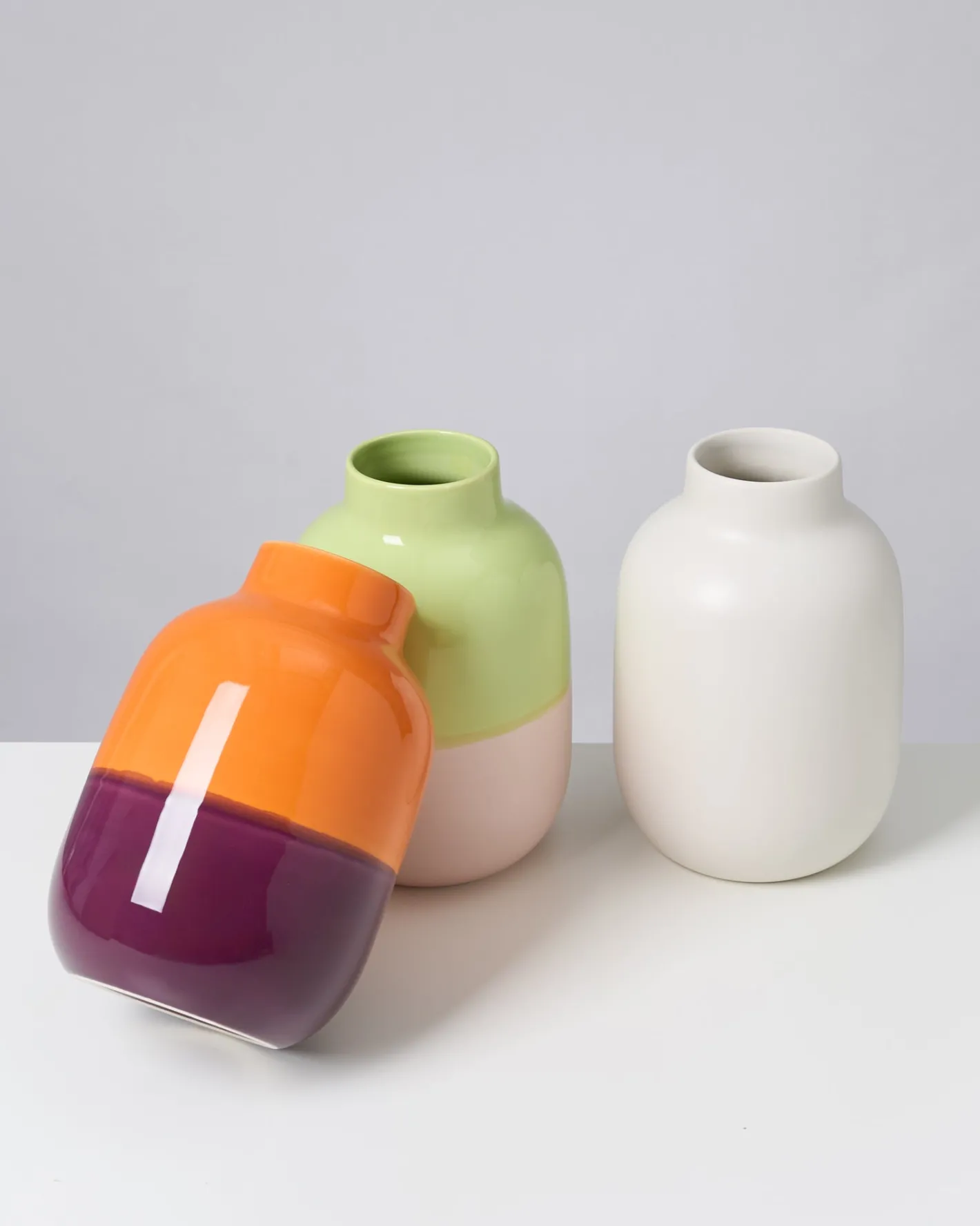 Motel a Miio Mittlere Vasen^Nuno Vase M Orange Darklilac