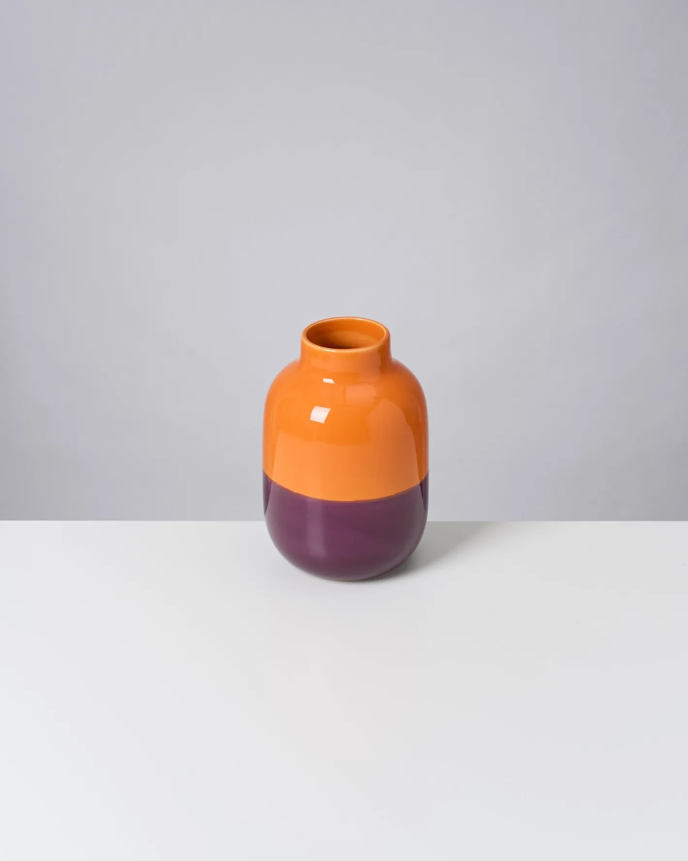 Motel a Miio Mittlere Vasen^Nuno Vase M Orange Darklilac