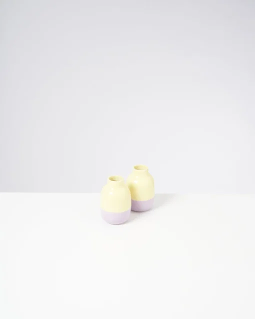 Motel a Miio Kleine Vasen^Nuno Vase S - Yellow Lilac