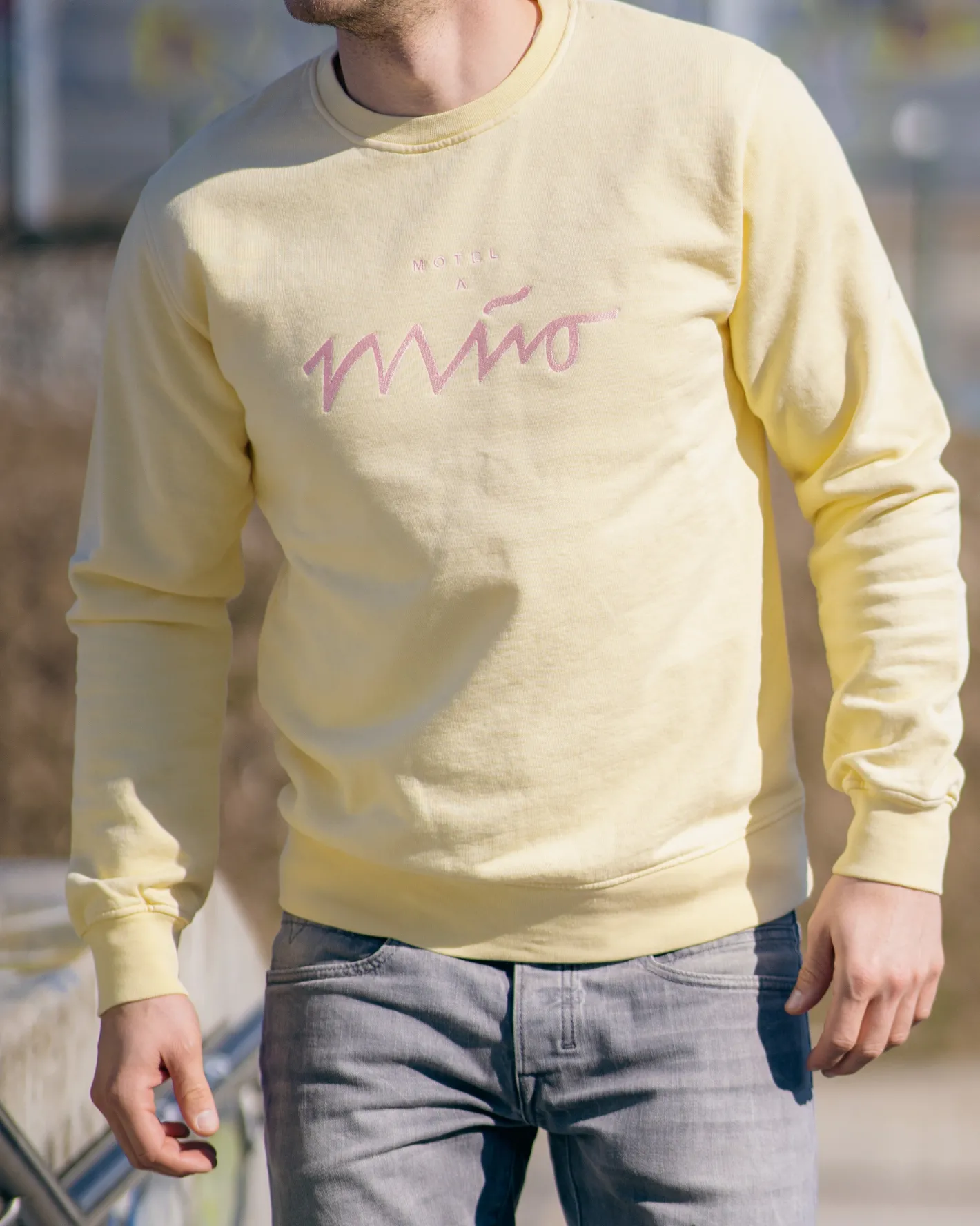 Motel a Miio Sweatshirts^Sweatshirt Men Rose Yellow